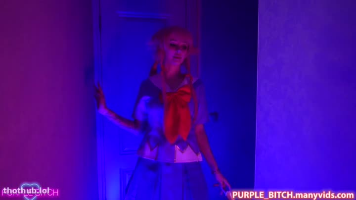 Video ManyVids Purple Bitch Cosplay Girl Has First Sex With Fappy